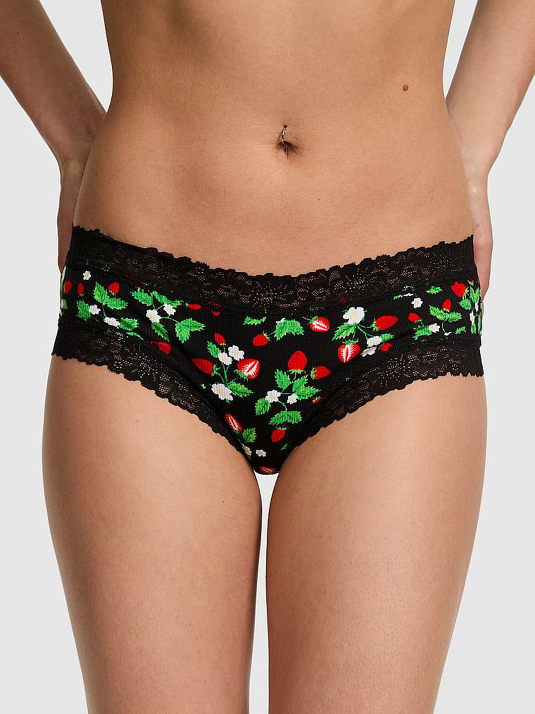 Victoria's Secret PINK Wink Lace-Trim Cheeky Basic Briefs 1125430277IR