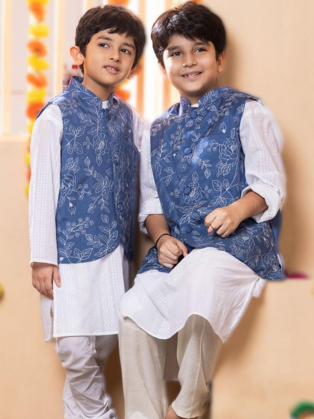 Tura Turi Blue Pure Cotton Kurta Sets
