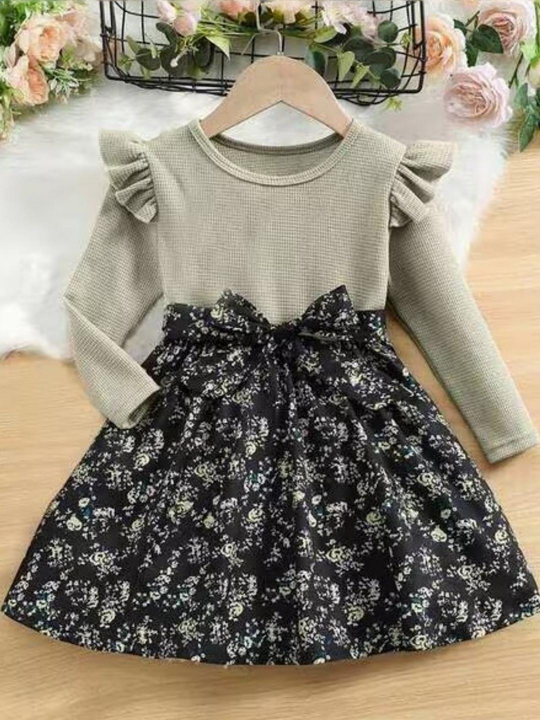 FLANZE Green Polyester Dresses