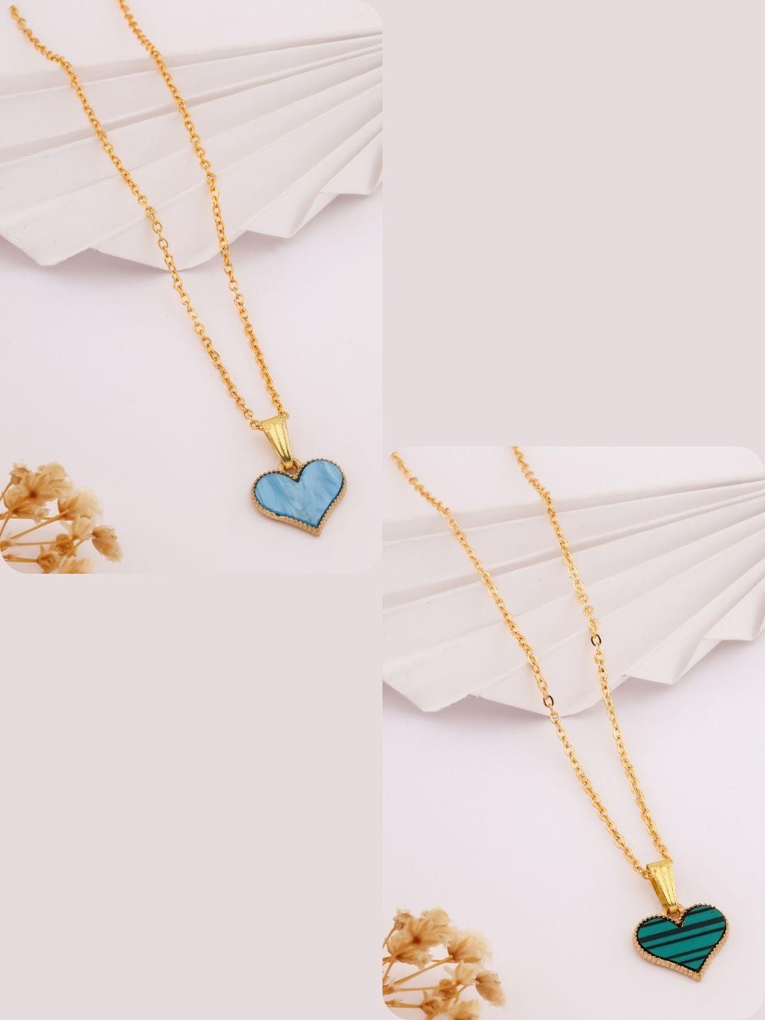 DressBerry Blue Stainless Steel Necklace