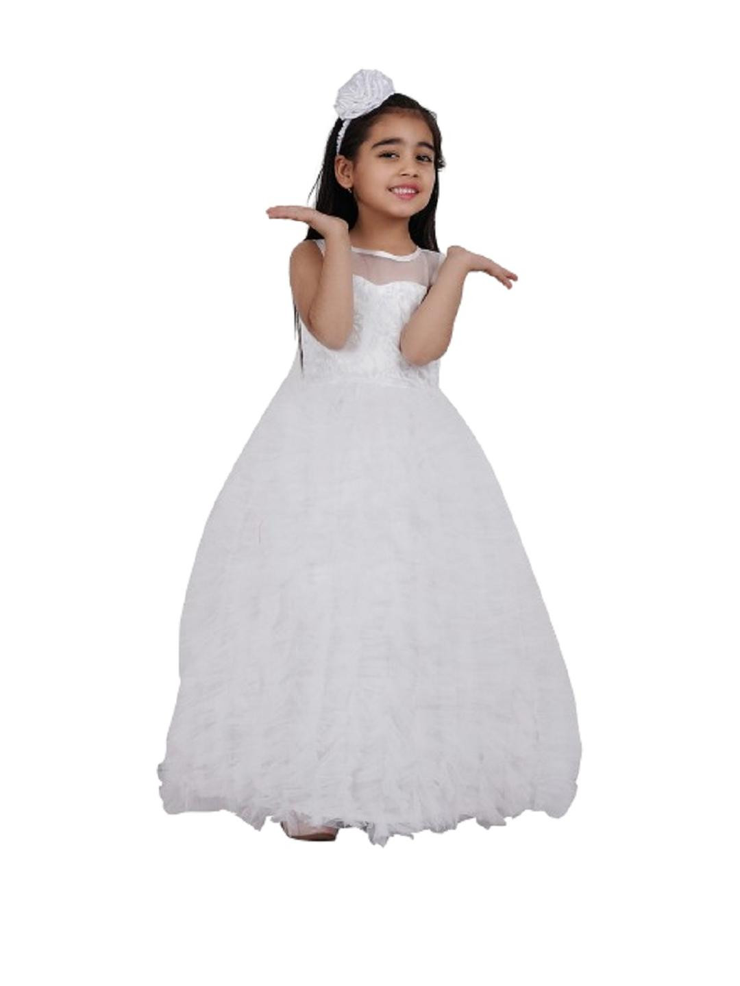 Shahina Fashion Girls Satin Wedding Dress