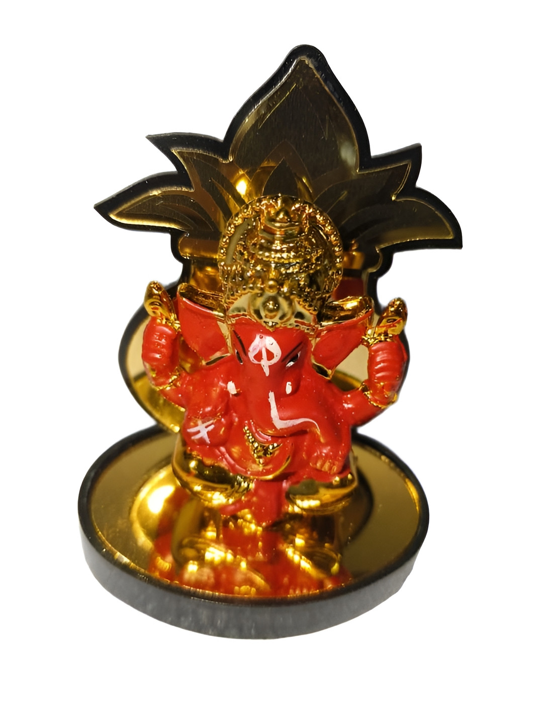 Rare Planet Red Religious Idol Showpiece