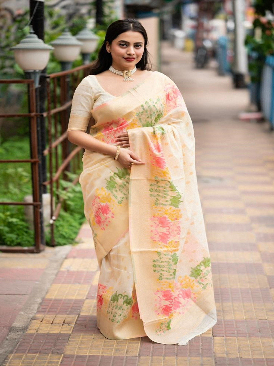 Pandadi Saree Woven Design Zari Silk Cotton Handloom Sarees