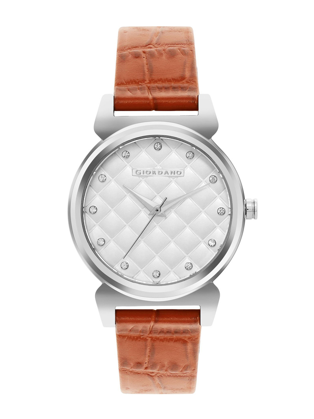 GIORDANO Women Dial & Leather Textured Straps Analogue Watch 2794-02X