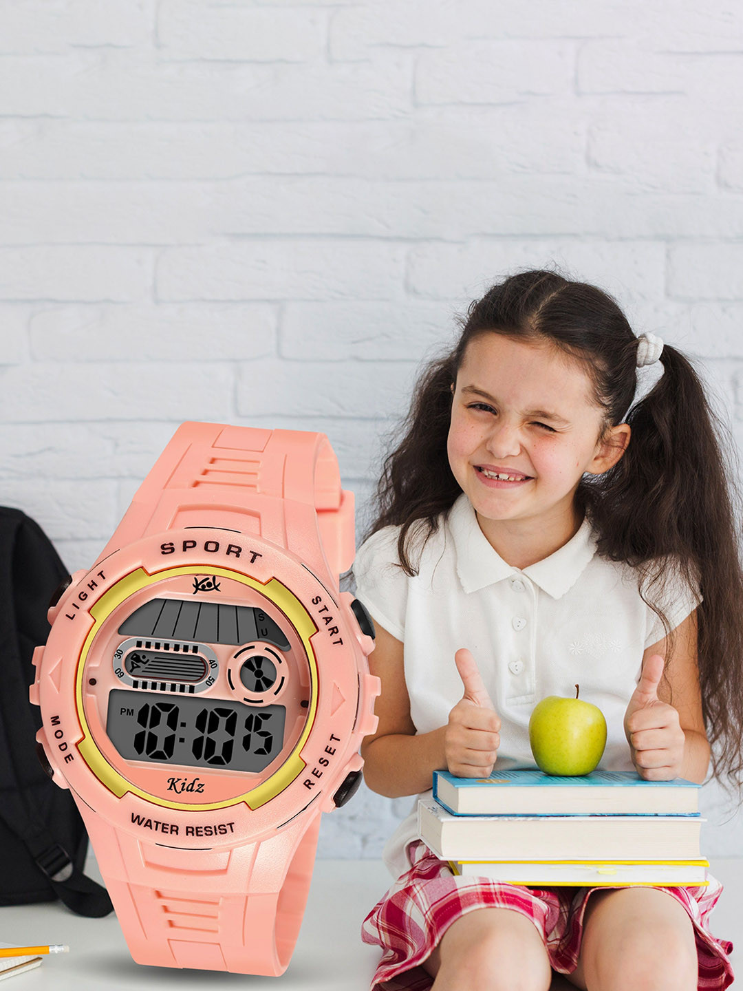 Kool Kidz Kids Round Dial & Straps Digital Watch KK 267 PK
