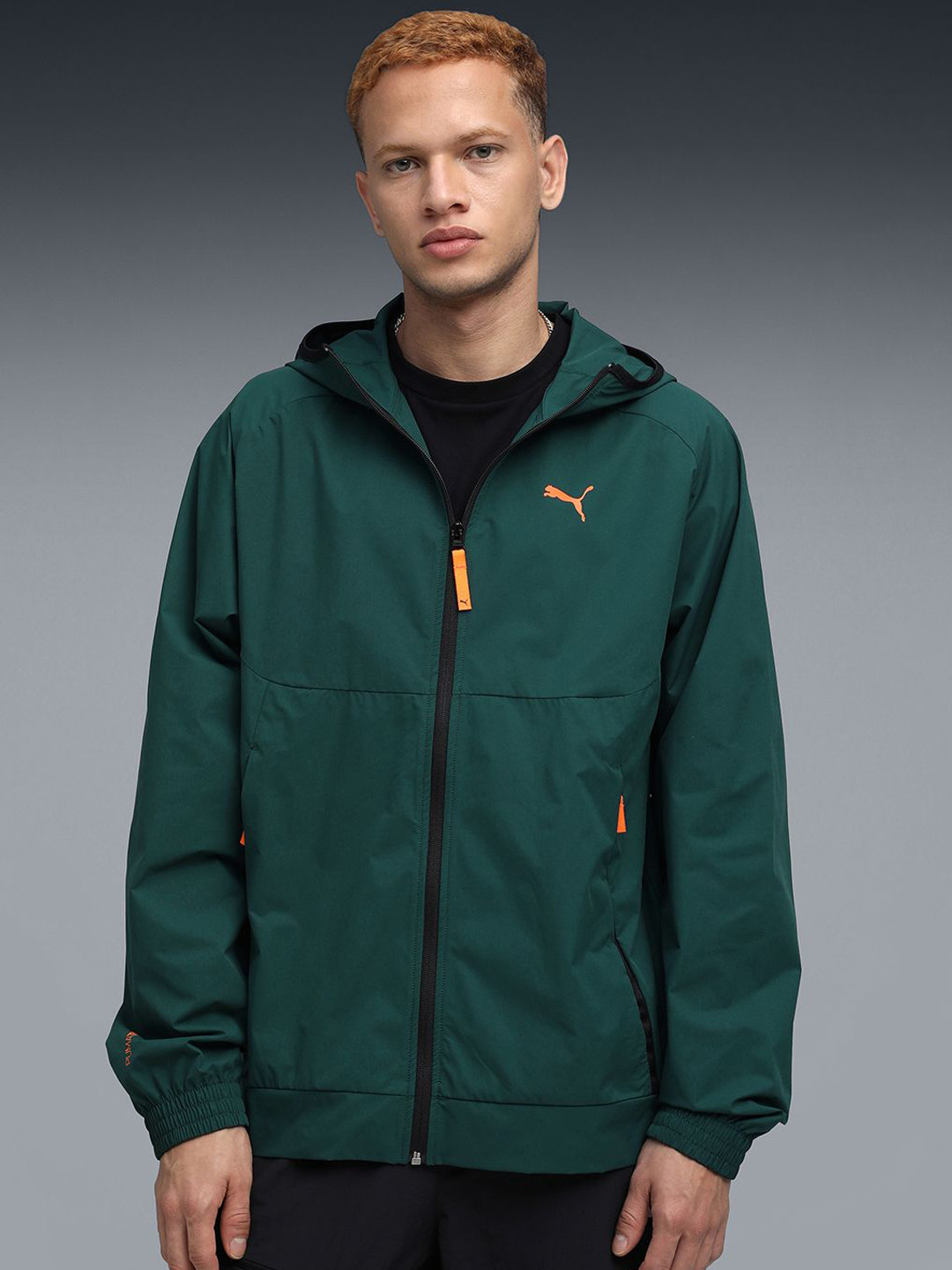 Puma Tech Relaxed-Fit Hooded Track Jacket