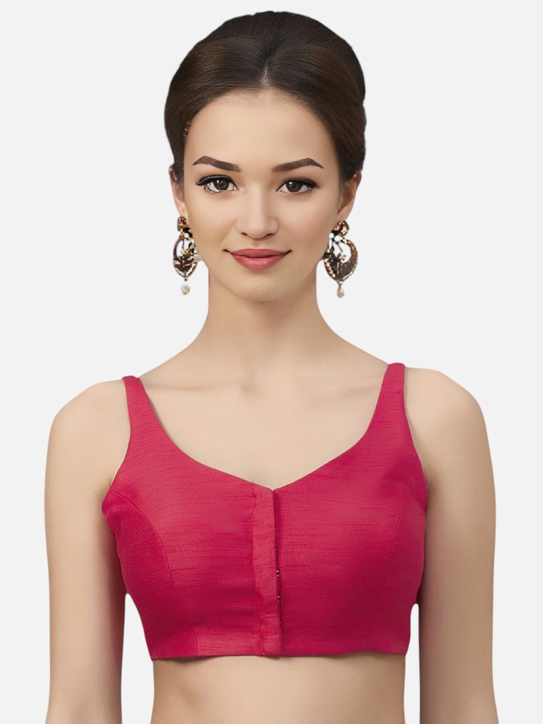 Biyu Silk Sleeveless Padded Saree Blouse