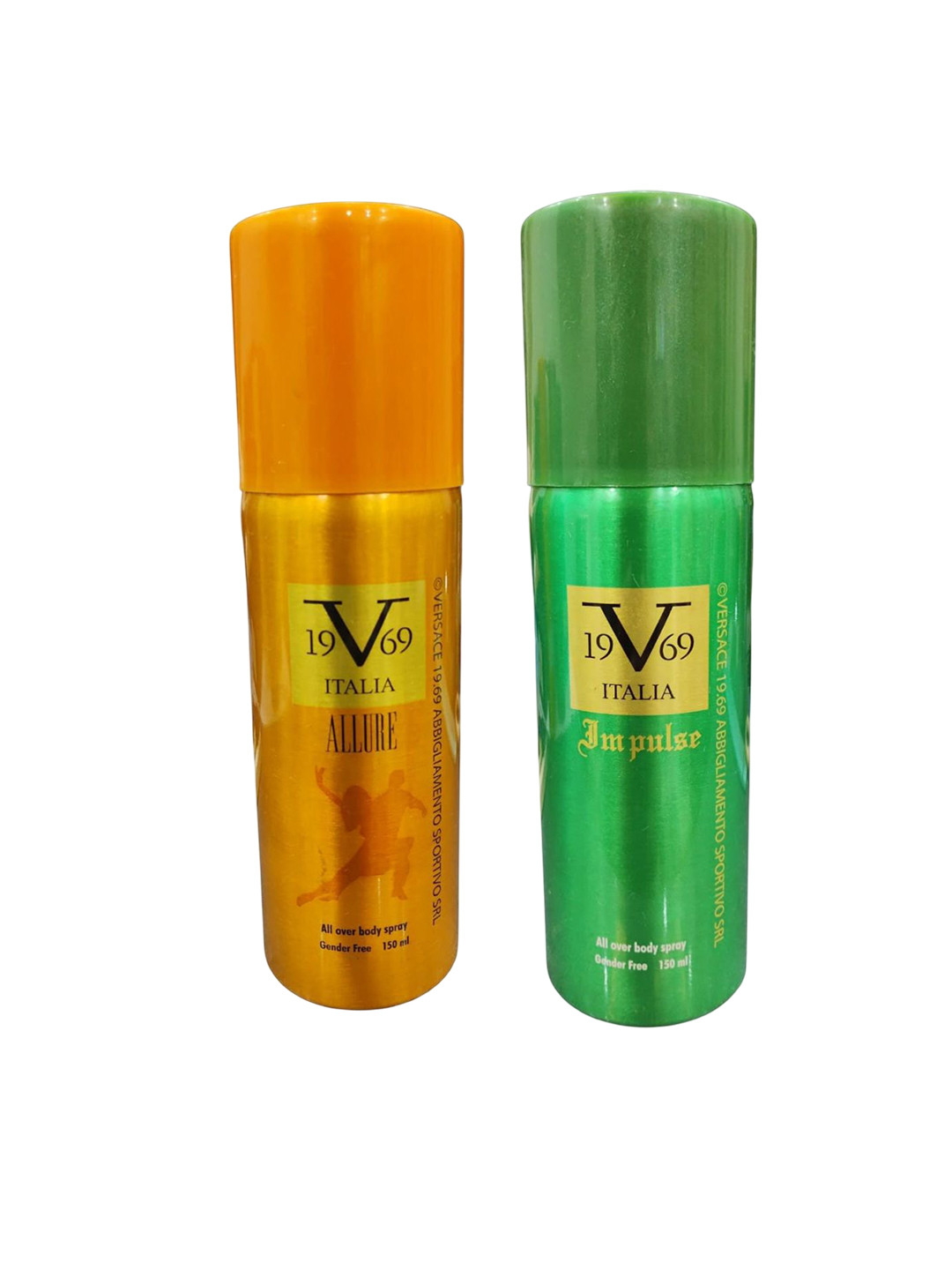 V1969 Italia Set Of 2 Allure & Impulse Perfumed Body Spray - 150 ml Each
