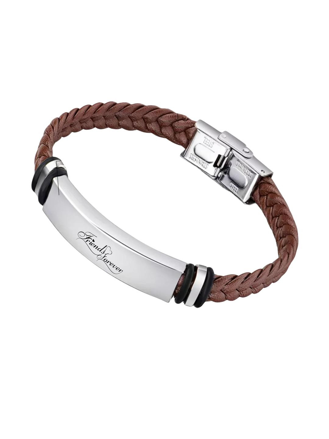 Sullery Silver-Plated Leather Bracelet