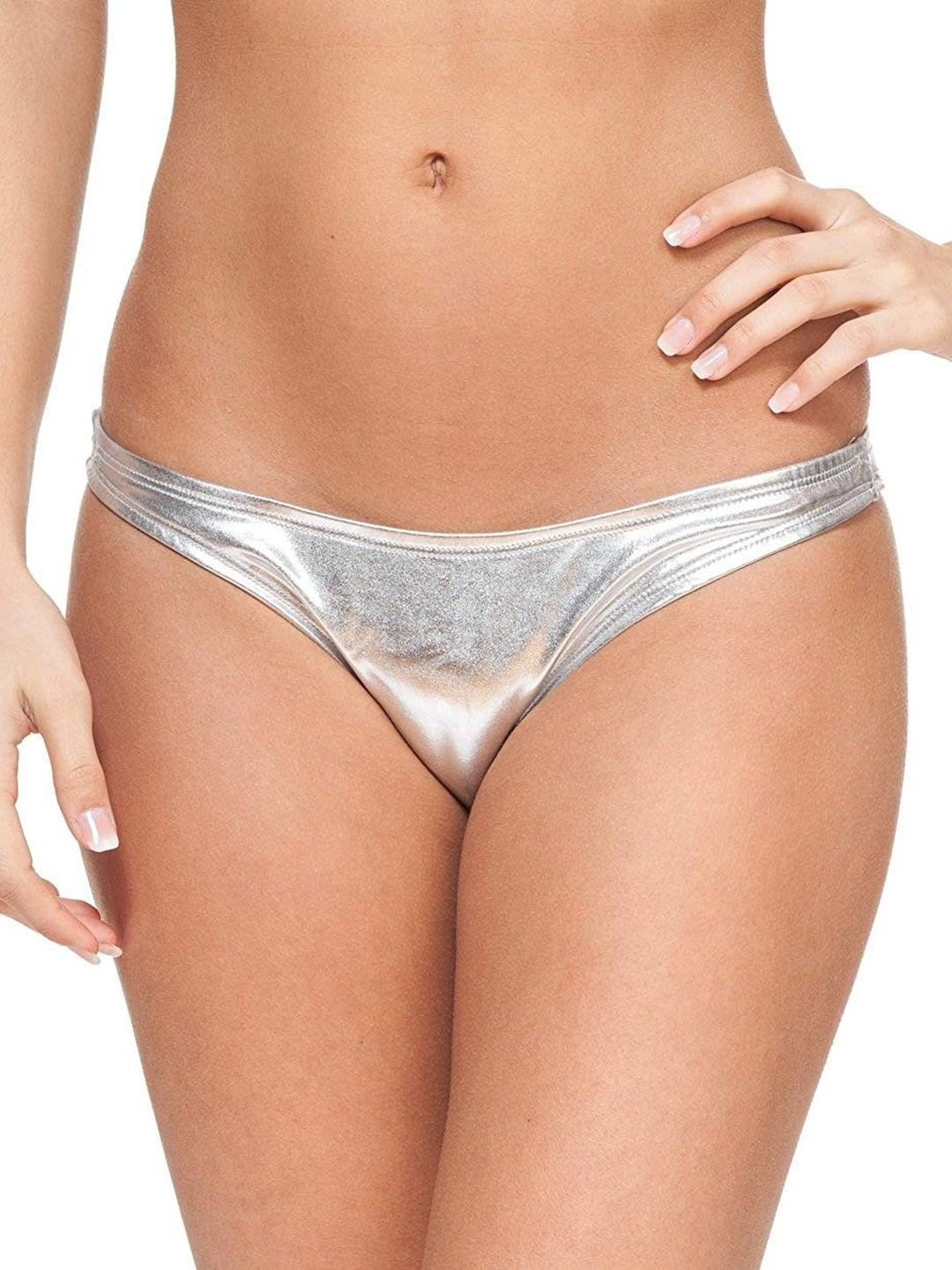 Dahr Silver Polyester Lingerie Set