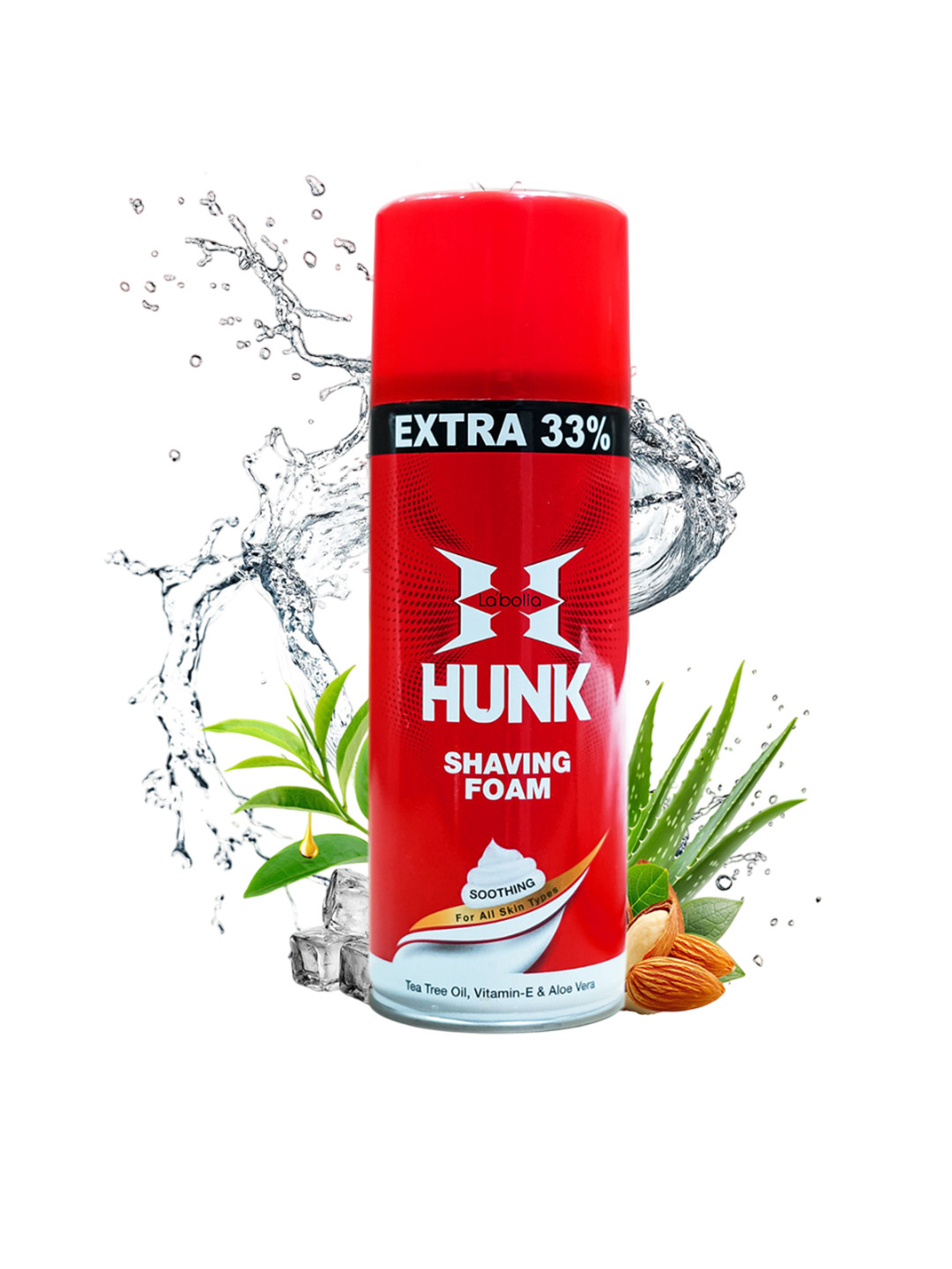 Labolia Hunk Shaving Foam With Vitamin E & Aloe Vera - 400 ml