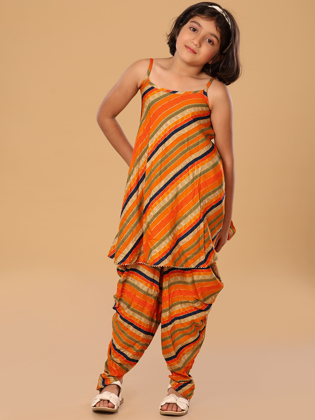 The Mini Trunk Multicoloured Dhoti Set