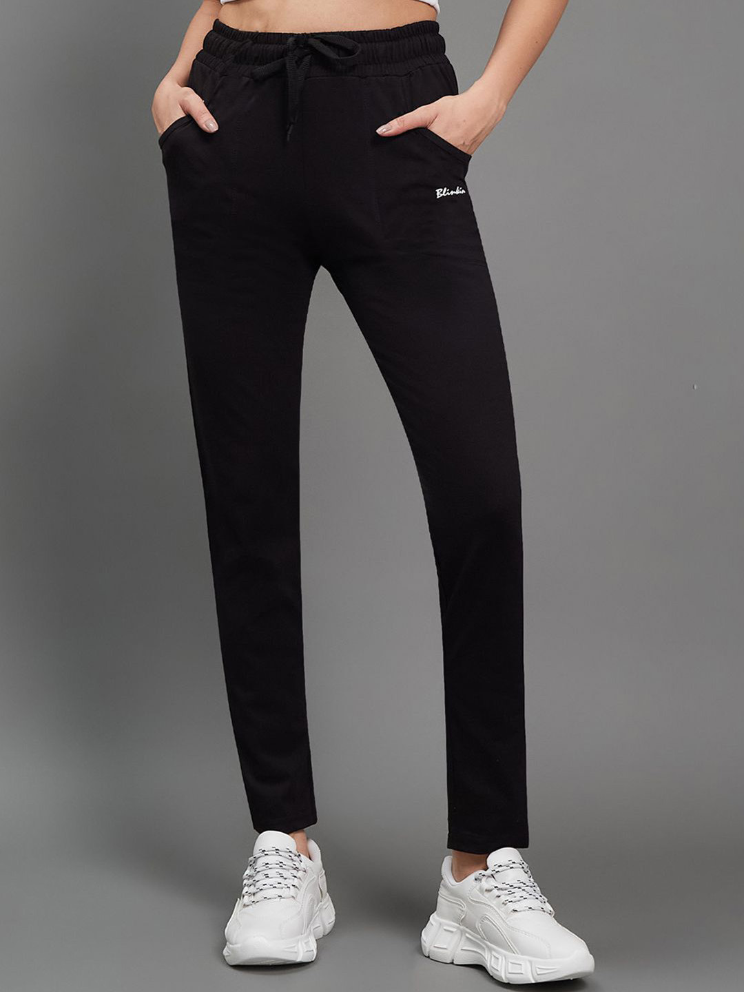 Blinkin Women High Rise Relaxed Fit Track Pant with Side Pockets