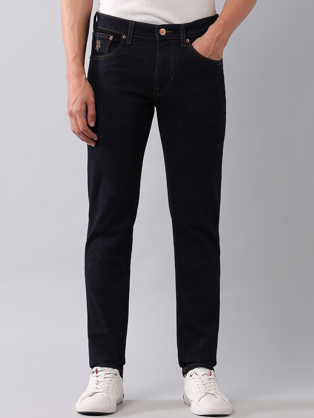 U.S. Polo Assn. Denim Co. Men Vintage Tapered Fit Mid-Rise Jeans