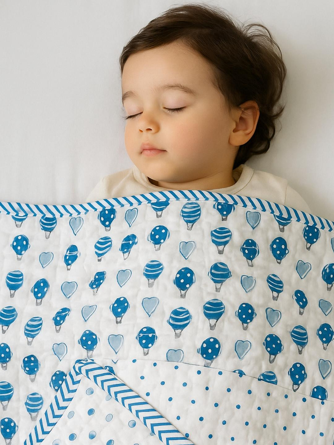 Tittertots Printed Mild Winter 210 GSM Single Bed Quilt