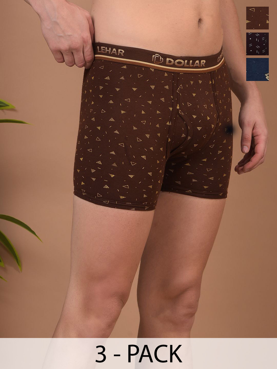 Dollar Pack Of 4 Assorted Printed Combed Cotton Trunk MLHTR-06-P-ASSORT-PO4