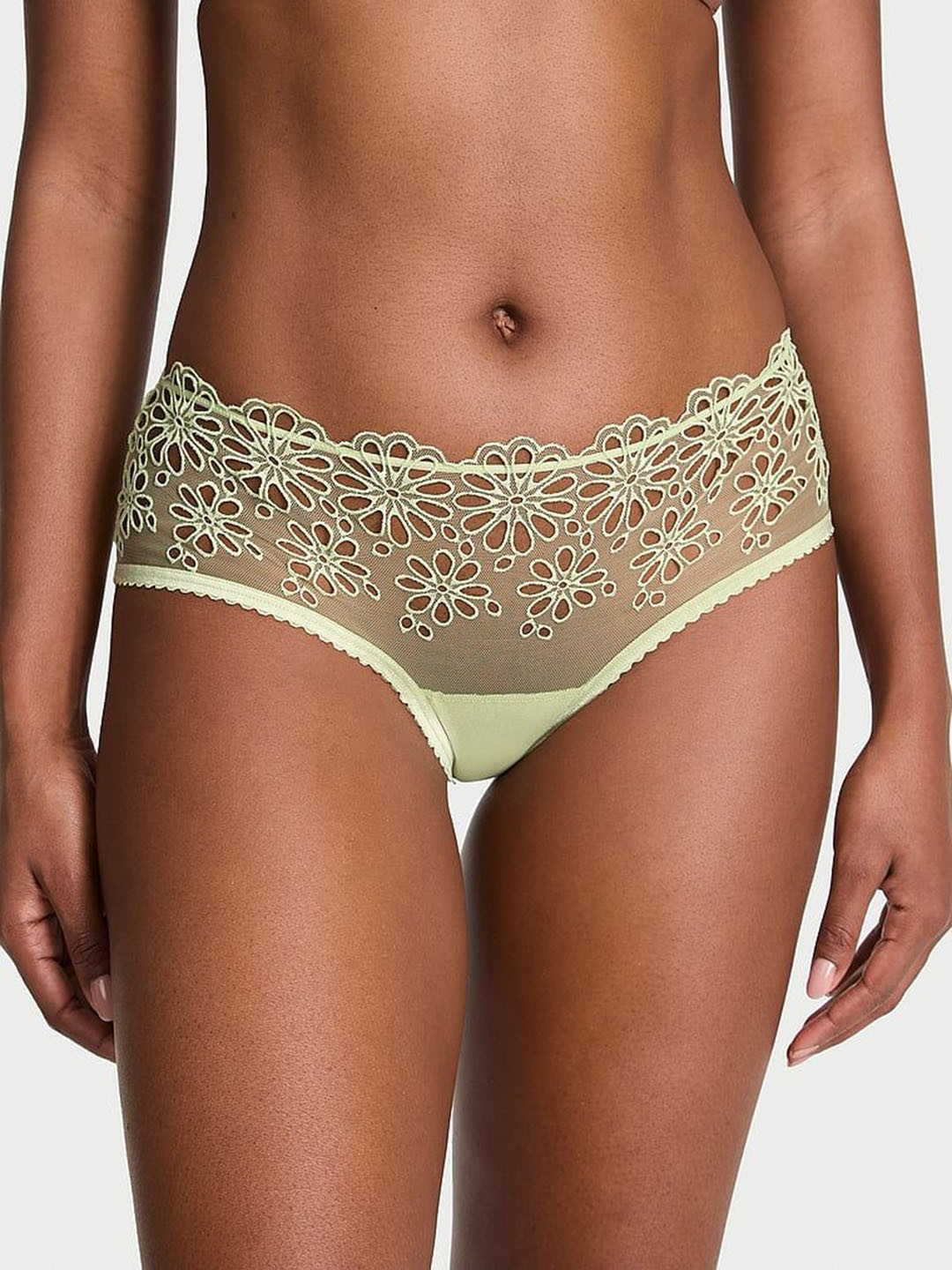 Victoria's Secret Self Design  Lacie Eyelet Mesh Cheeky Panty 1126536229K2