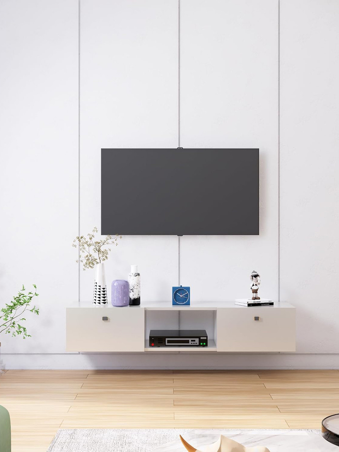 HEXA RED Living Room Unit Cabinet For 28 To 65 Inch TV Entertainment Unit