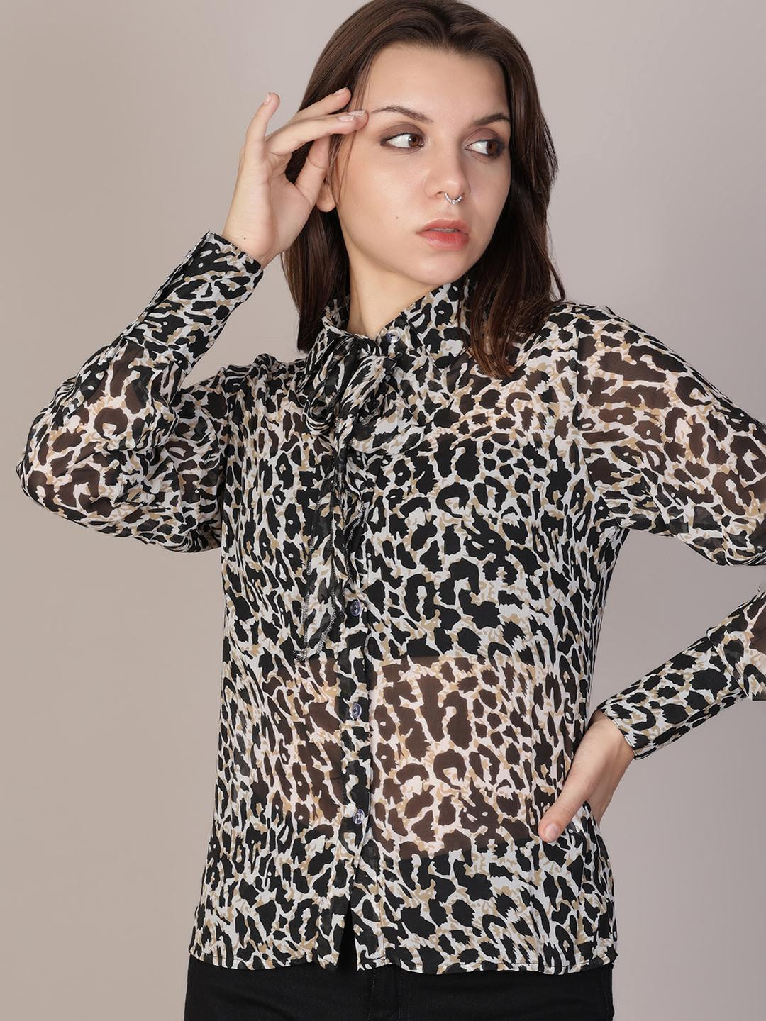 LIMEROAD Women Brown Shirts