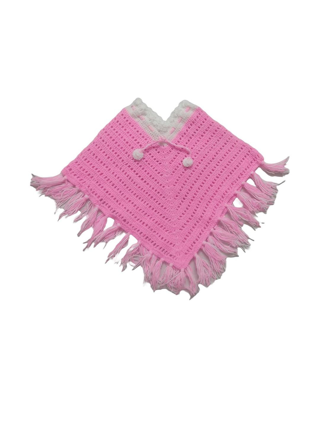 Cute Collection Girls Woollen Poncho Sweaters