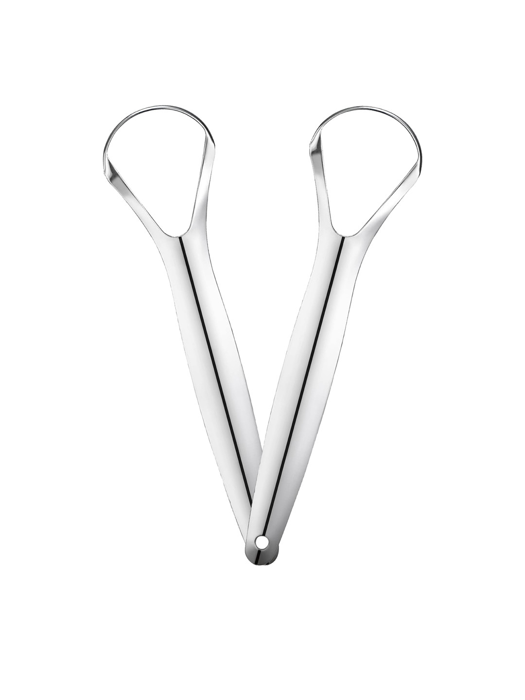 Nurpi Set Of 2 Spoon Shape With Handle Tongue Scraper