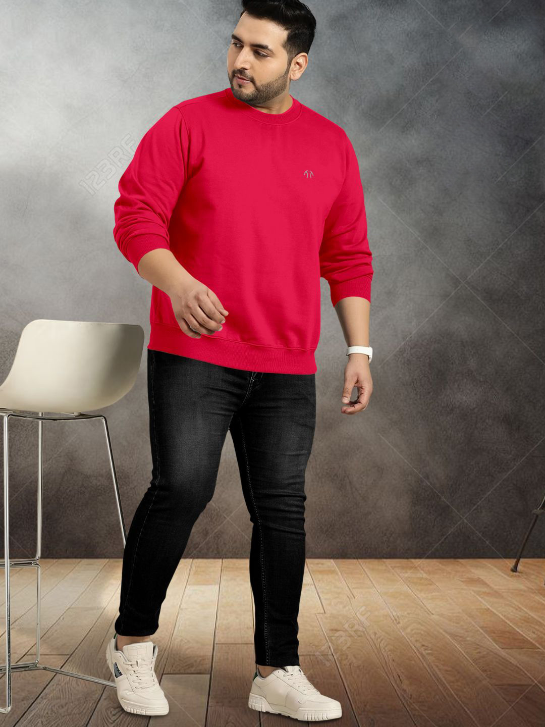 Triptee Men Plus Size Pullover Sweatshirt