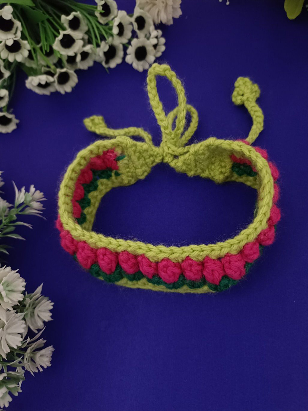 Sanjog Lace Crochet Woolen Handmade Hairband
