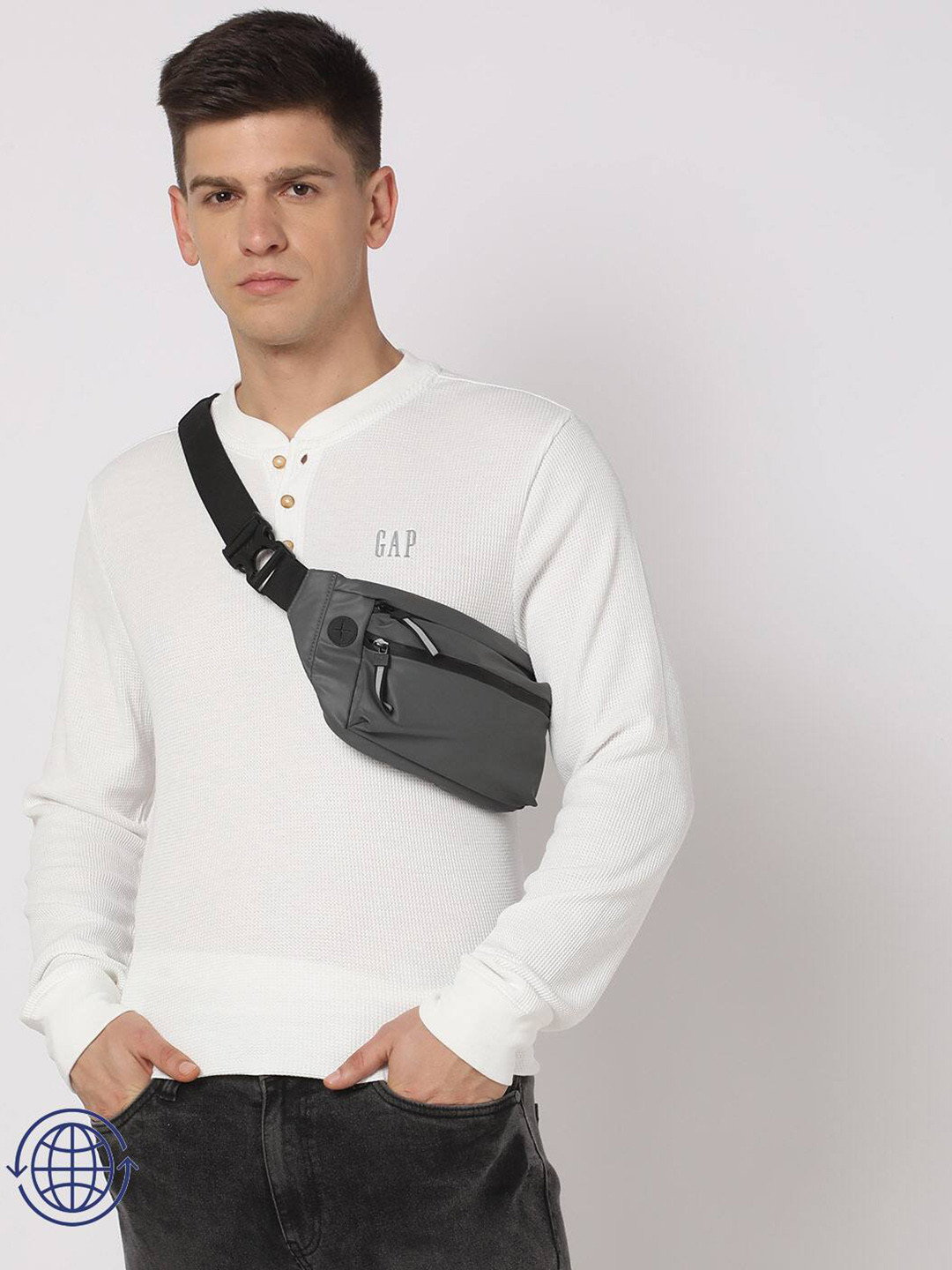 GAP Men Henley Neck T-shirt