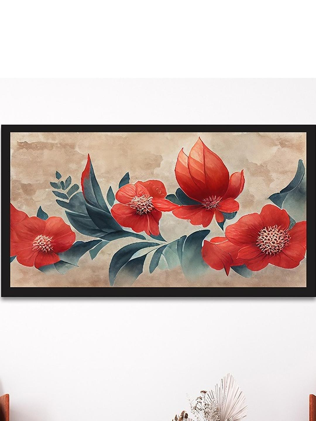DEKORSTATION Red Canvas Wall Art