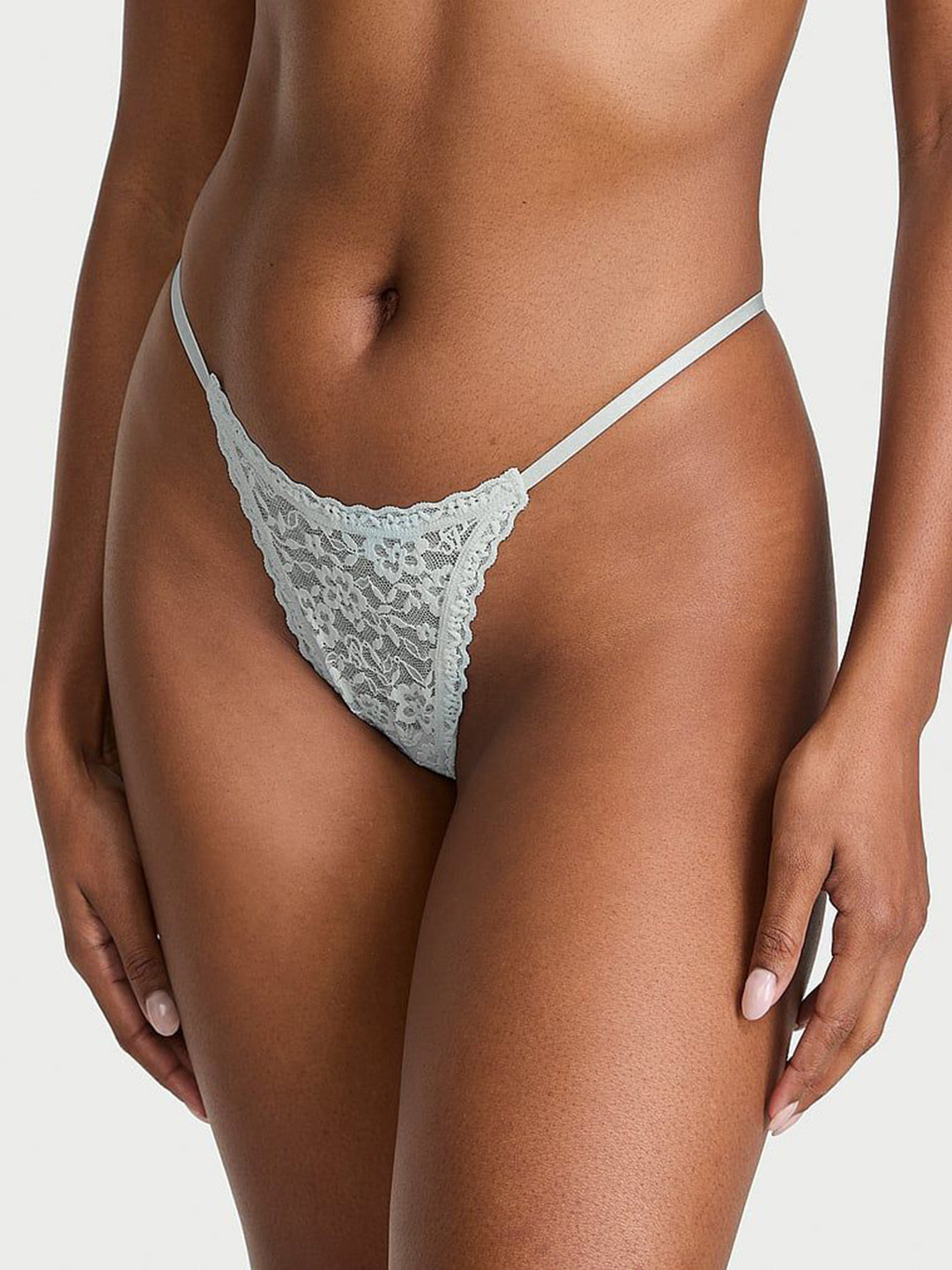 Victoria's Secret The Lacie Lace Strappy-Back String Thong Brief - 1126535926M1
