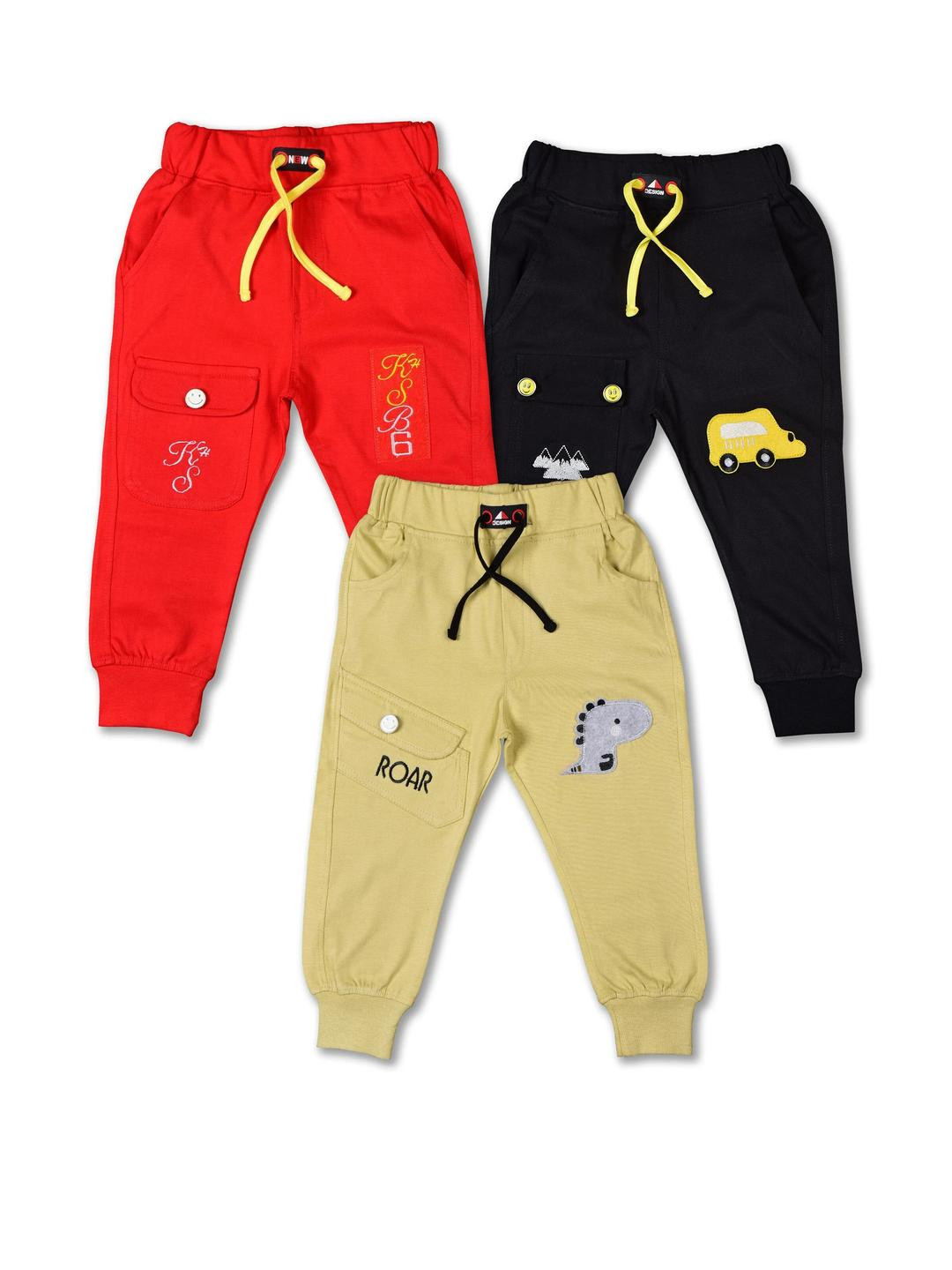 Worton Fashion Track Pant For Boys (Pack of 3)