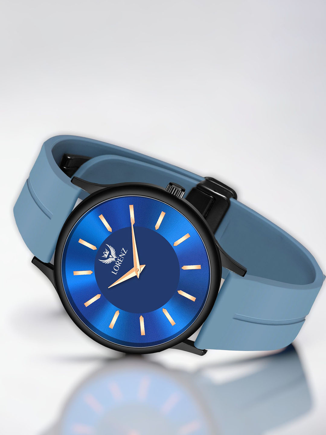 LORENZ Unisex Brass Round Dial & Straps Analogue Watch MK-4075R