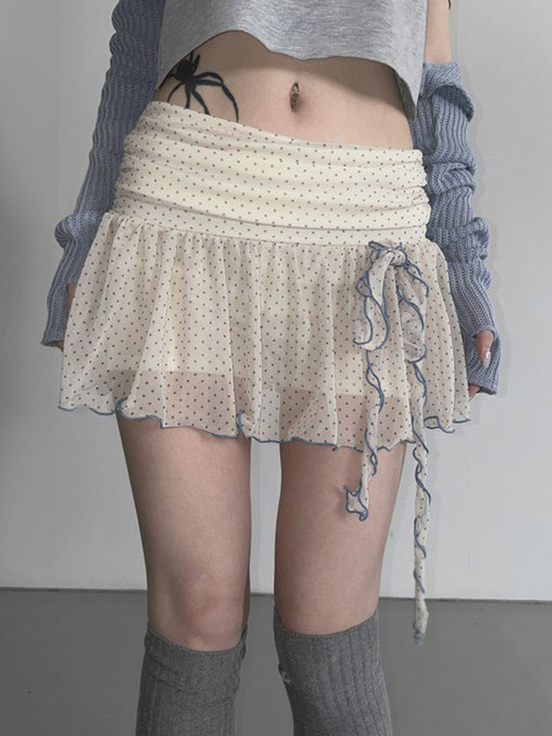 LULU & SKY Mini Polka Dot Skirt