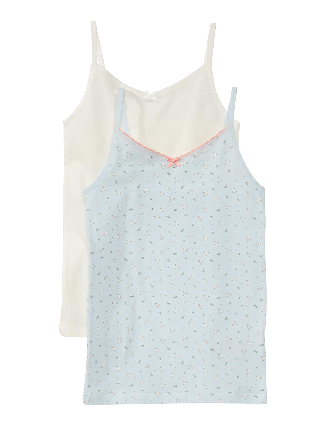 KIABI Girls Pack Of 2 Print Cotton Tank Top