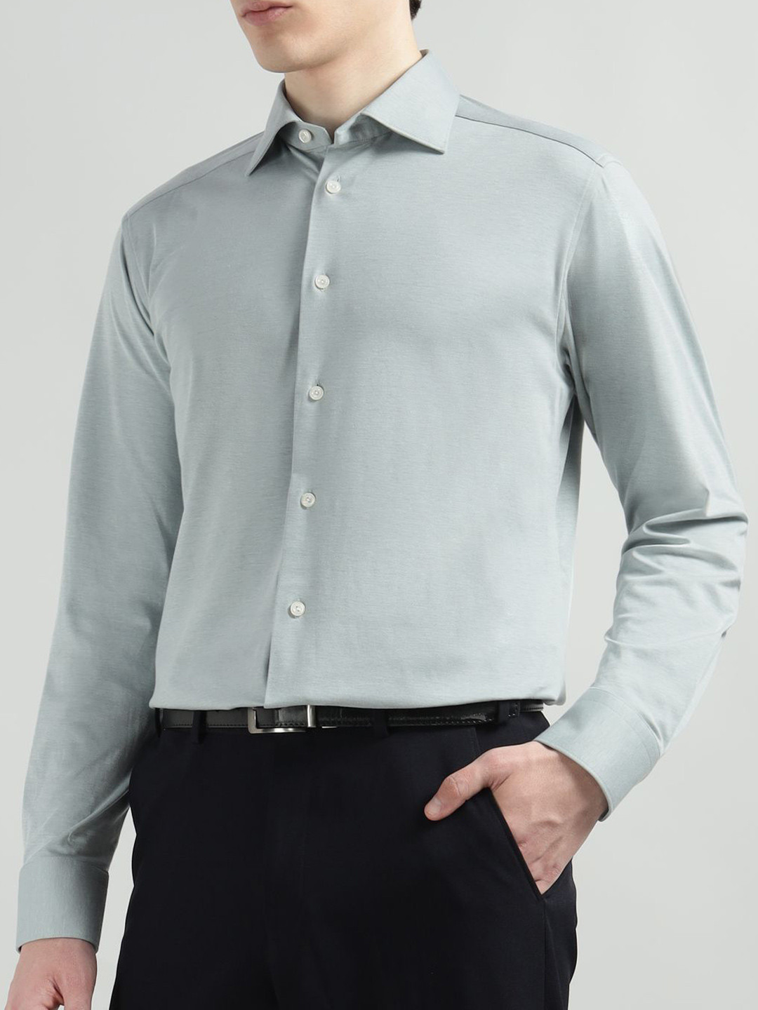 Eton Spread Collar Long Sleeves Shirt