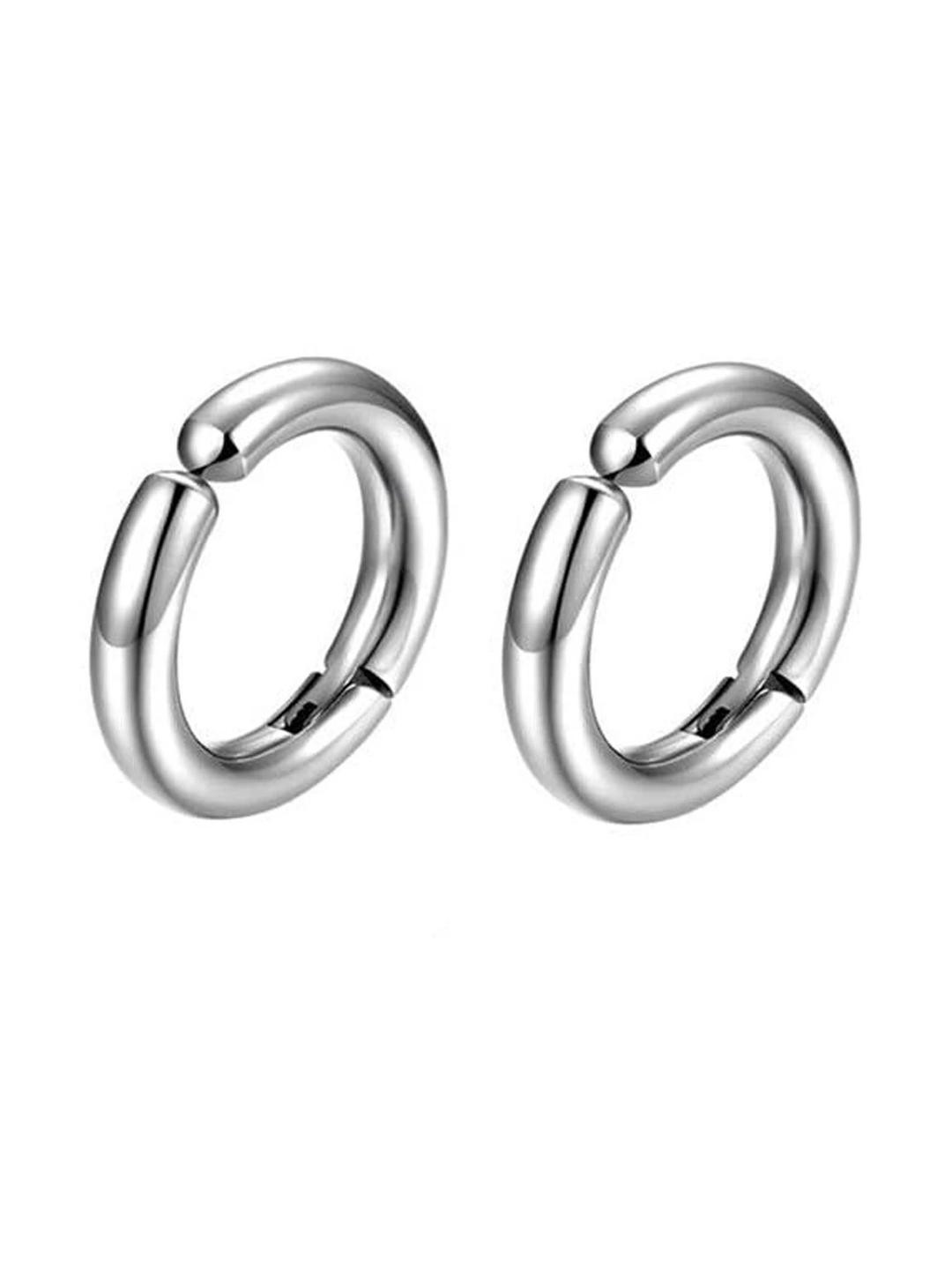 MEHAK CREATION Silver-Toned Metal Earrings