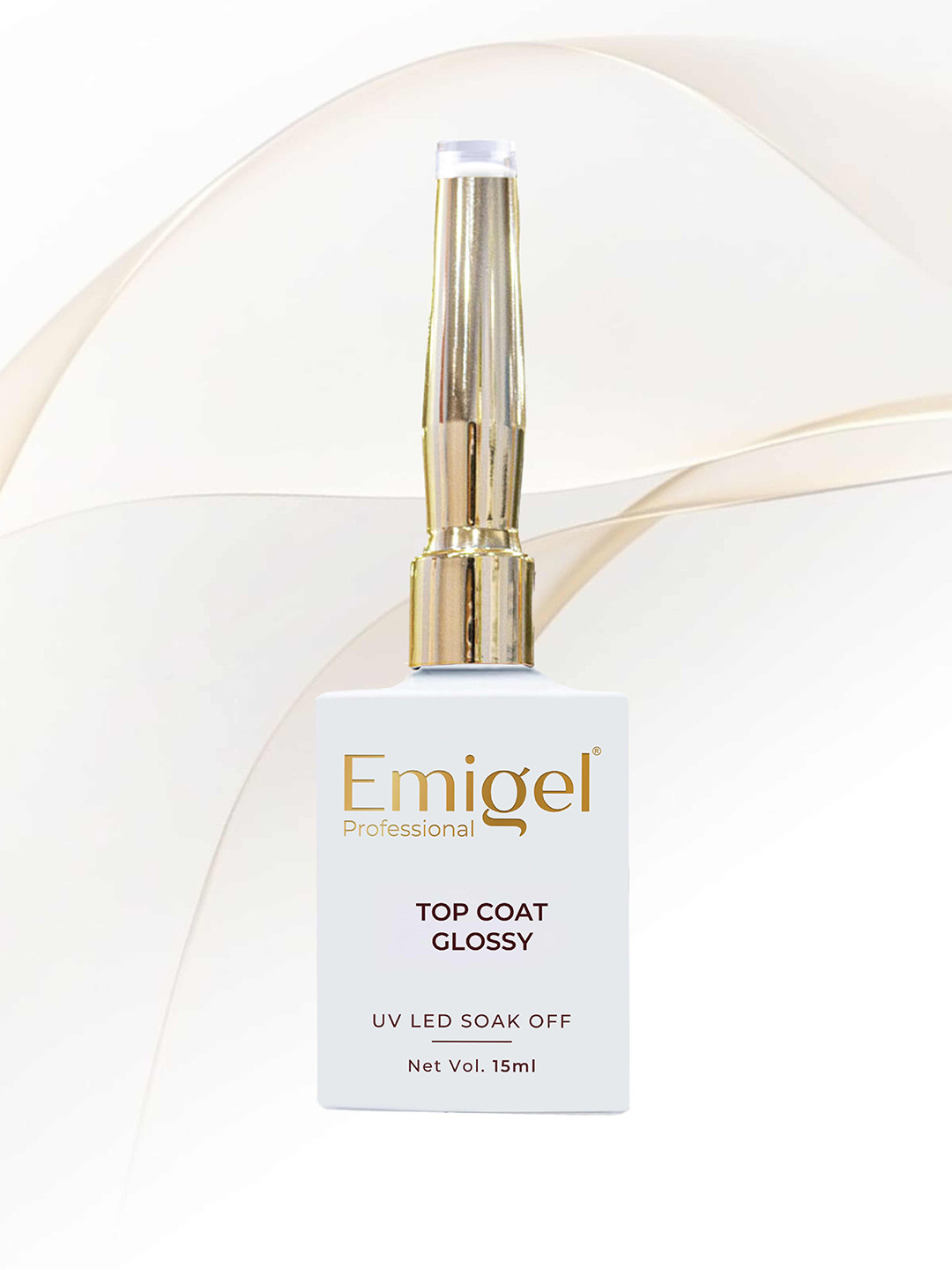 Emigel PROFESSIONAL UV LED Soak Off Top Coat Glossy Gel - 15 ml