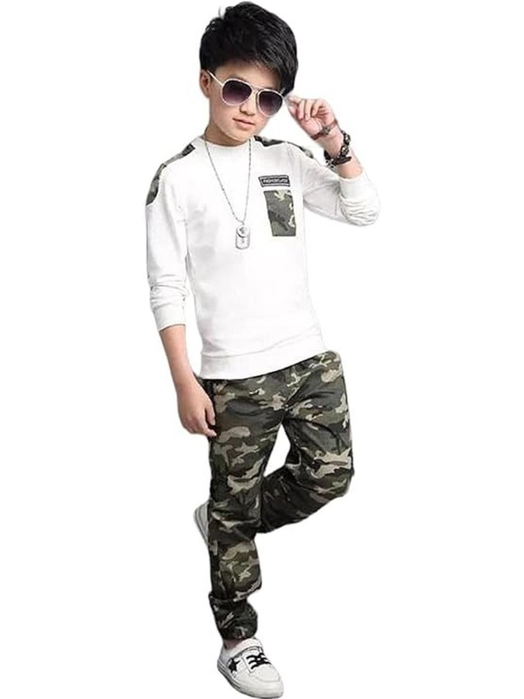 ZIKIGO Unisex White Clothing Set