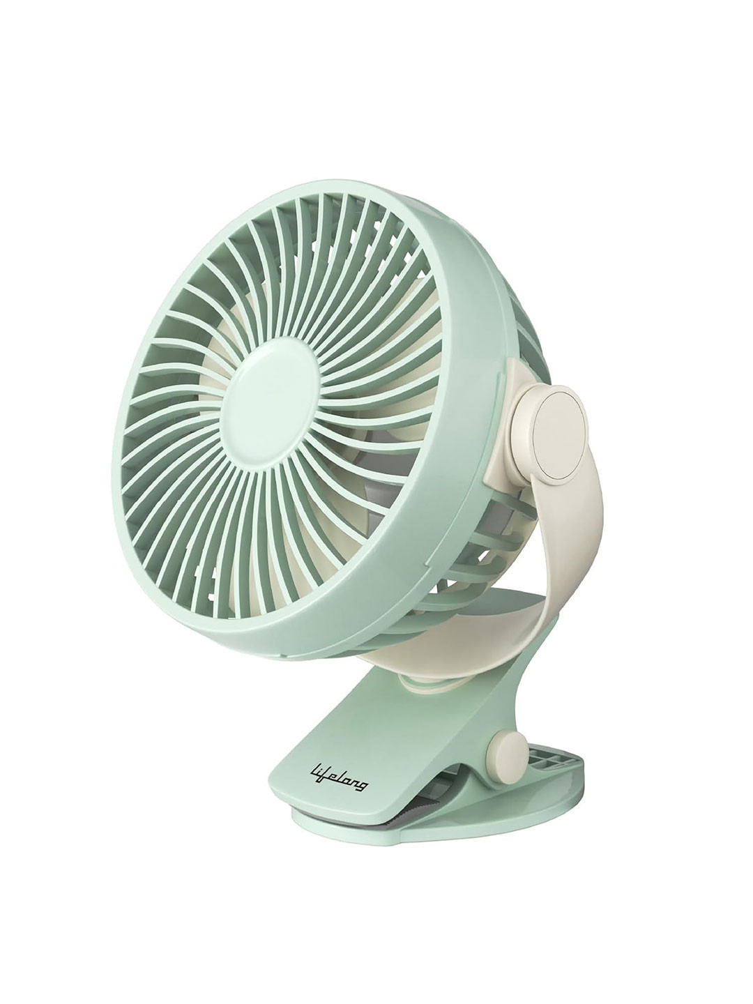 Lifelong Green Mini USB Rechargeable Portable Fan