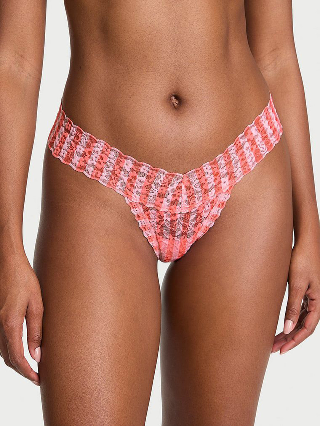 Victoria's Secret Self-Design Lacie Lace Thongs Briefs 112511407AXU