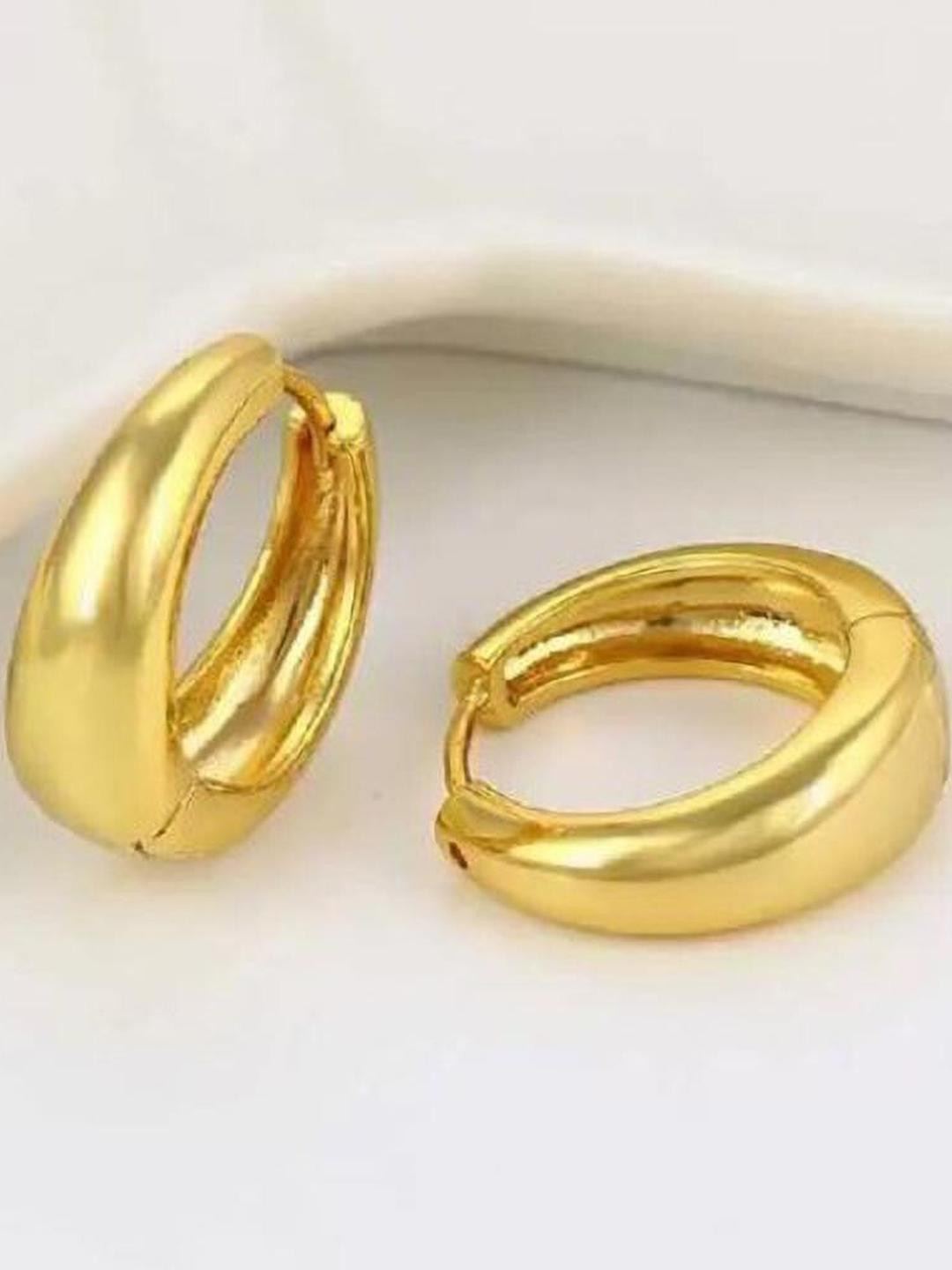 MEHAK CREATION Gold-Toned Metal Earrings