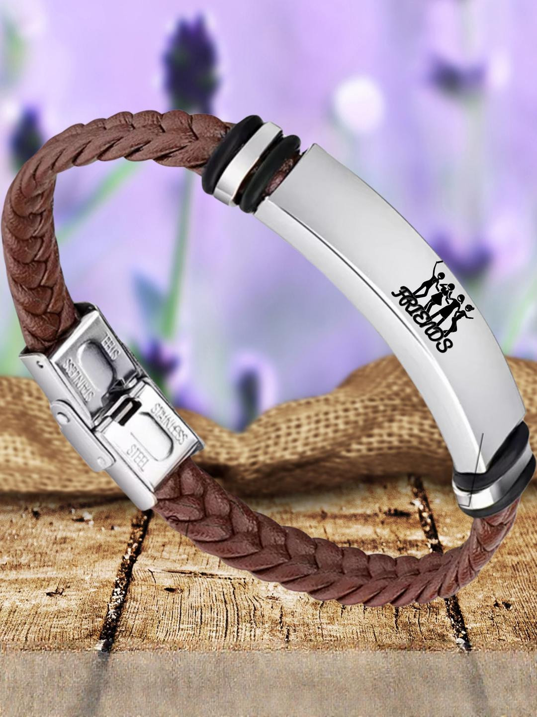 Sullery Silver-Plated Leather Bracelet