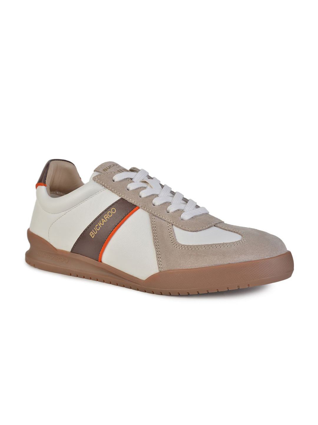 Buckaroo MONZO Men Colourblocked Round Toe Leather Lightweight Sneakers
