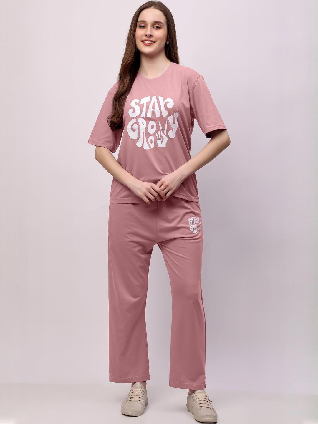 Stem Rope Printed T-shirt & Trousers