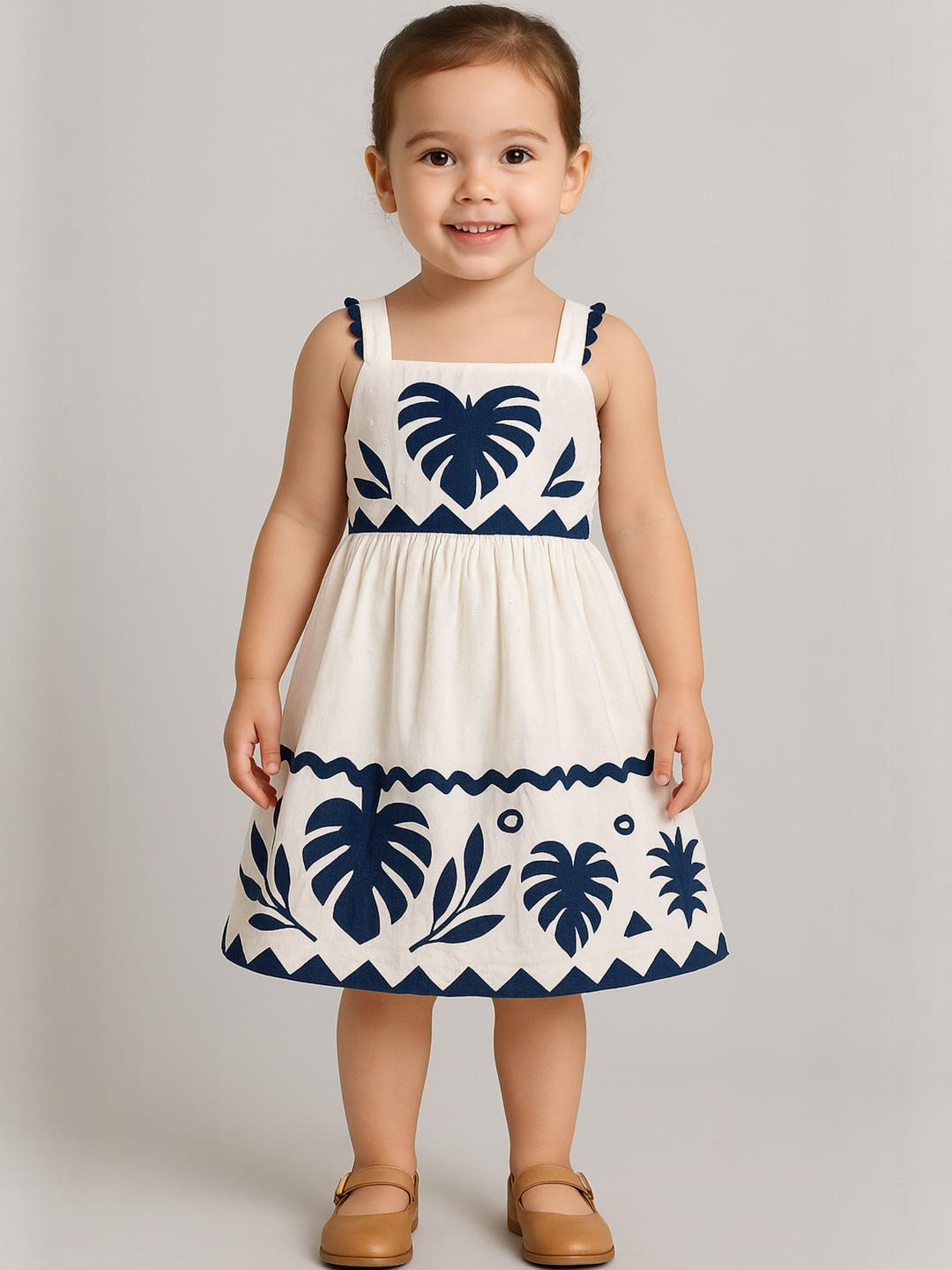 NUEVOSDAMAS White Cotton Dresses