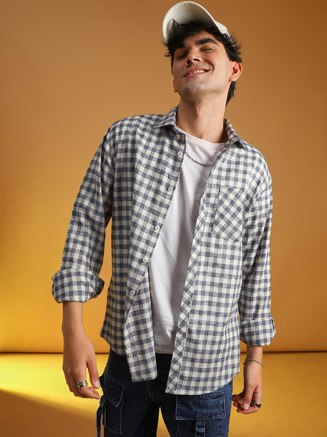 LIMEROAD Men Blue Shirts