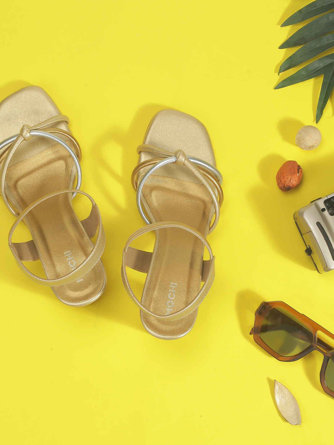 Mochi Textured Block Sandal Heels