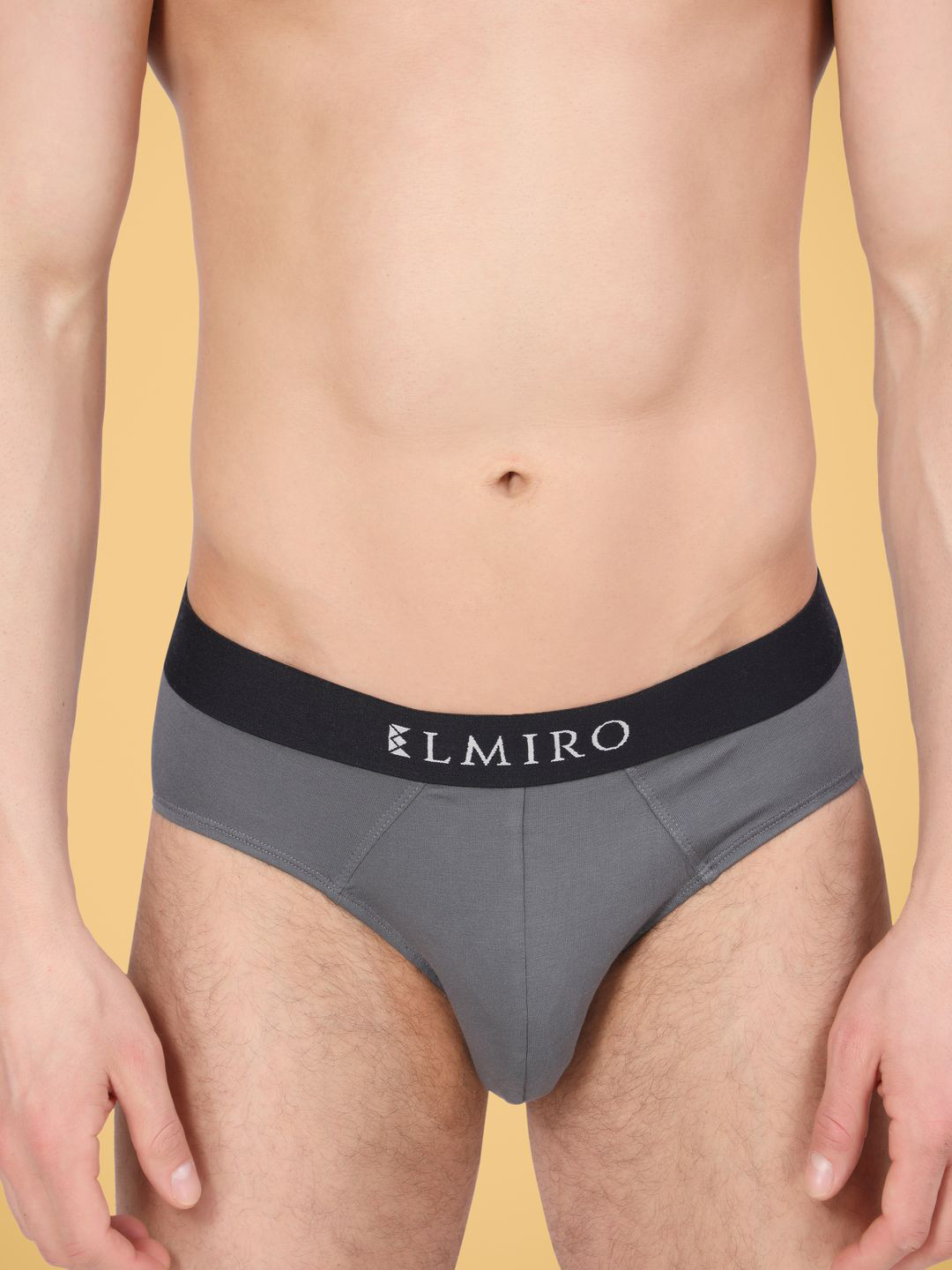 elmiro Anti Microbial Basic Briefs LGBR_GREY_M