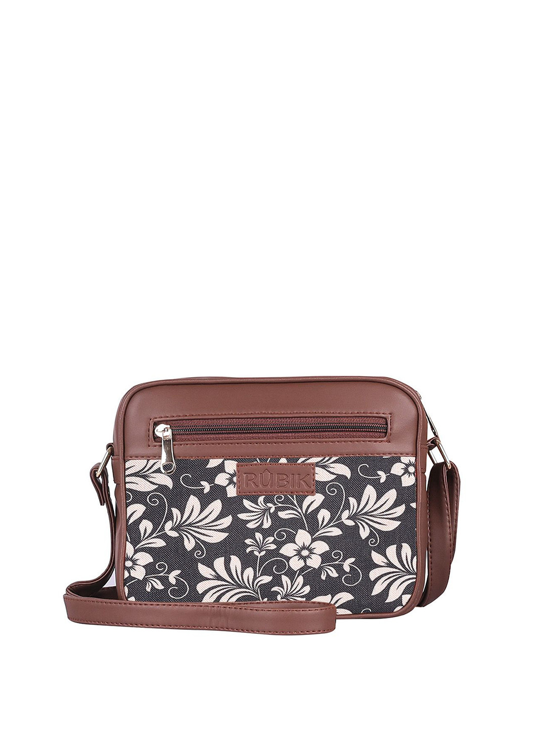 Rubik Floral Printed Structured Tote Bag