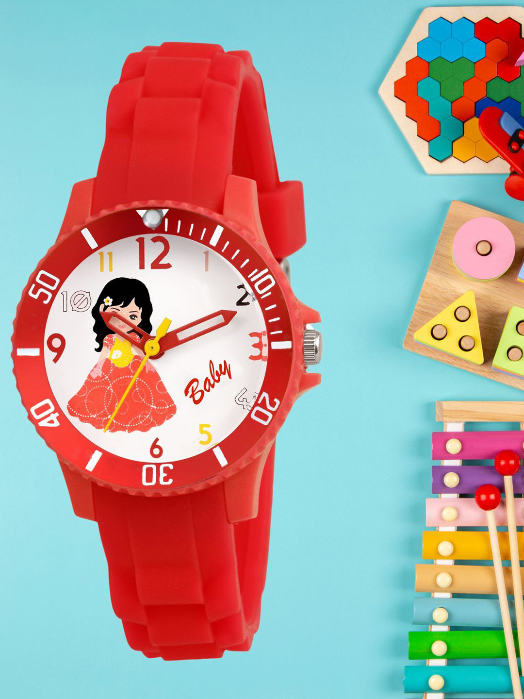 Kool Kidz Kids Printed Dial & Regular Straps Analogue Watch DMK 054N BABY